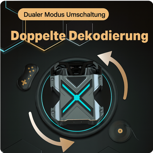 ELEX-MECH-ONE Gaming Wireless Earbuds – Bluetooth 5.3, Low Latency, ENC Noise Cancelling, LED-Ladecase