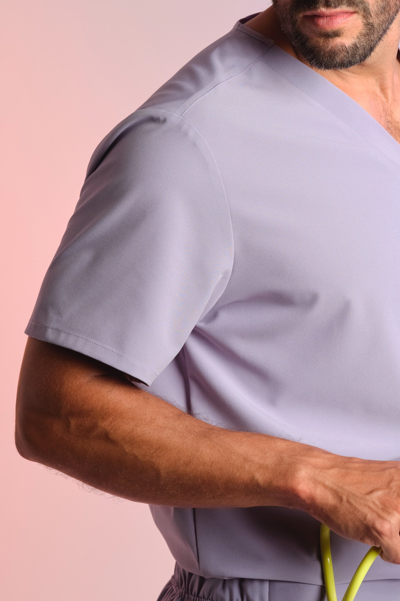 Medizinkleidung Active Scrub Kasack "Pete" – Violett für Pflege und Klinik Herren