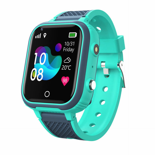 4G Kids Smartwatch GPS WIFI Video Call IP67 – SOS Uhr für Kinder mit Kamera, Tracker, Standort & Telefon – Blau/Rosa Farben