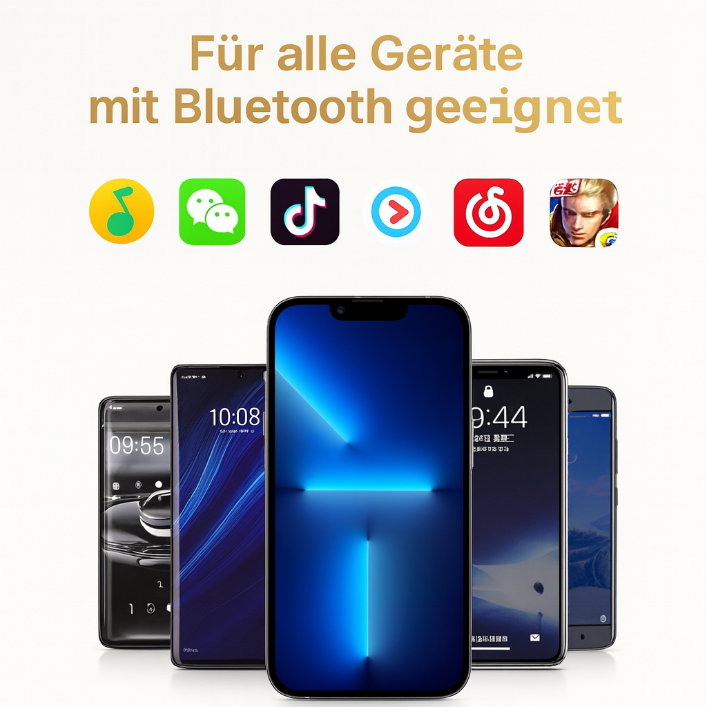 TWSBluetooth 5.0 In-Ear Kopfhörer – kabellose Earbuds mit Touch-Bedienung