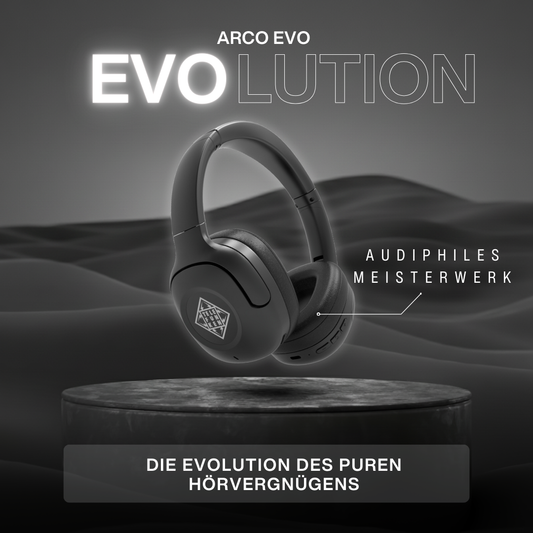 TELEFUNKEN ARCO EVO - Active Noise Cancelling Bluetooth Kopfhörer - 12 Hz Tiefbass