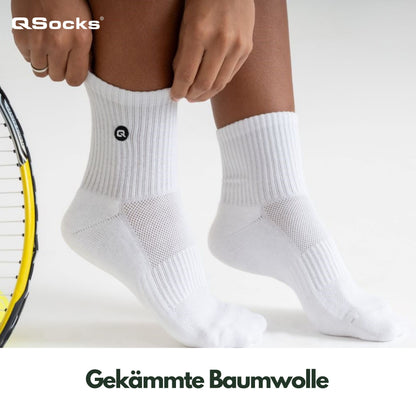 Quarter Mittelhohe Socken gepolstert 4x paar Damen und Herren