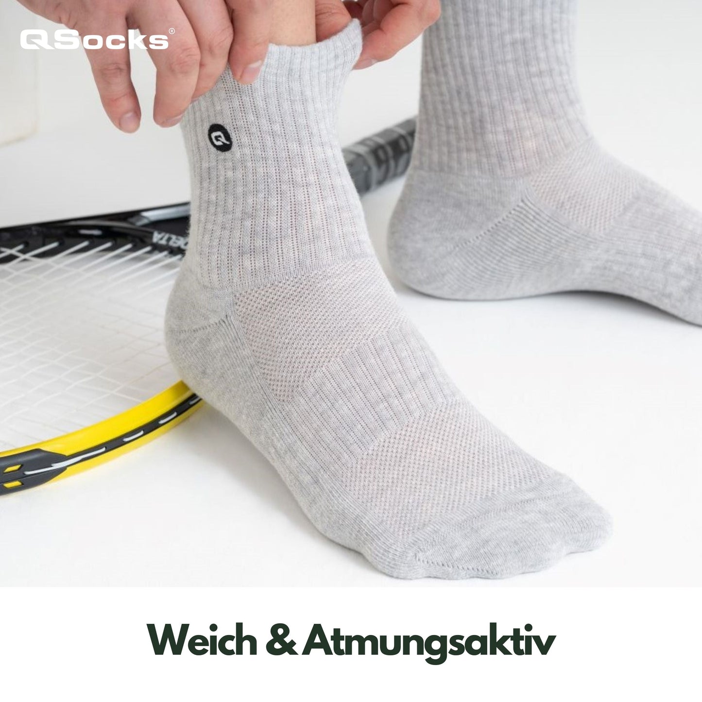 Quarter Mittelhohe Socken gepolstert 4x paar Damen und Herren