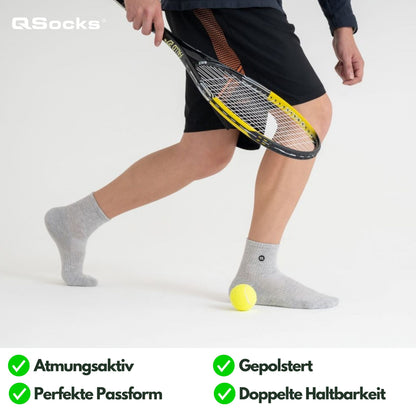 Quarter Mittelhohe Socken gepolstert 4x paar Damen und Herren