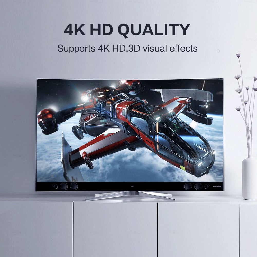 1-in-2-out HDMI Splitter Verteiler 4K 3D 4K@30Hz 1080p@60Hz Ultra HD Adapter