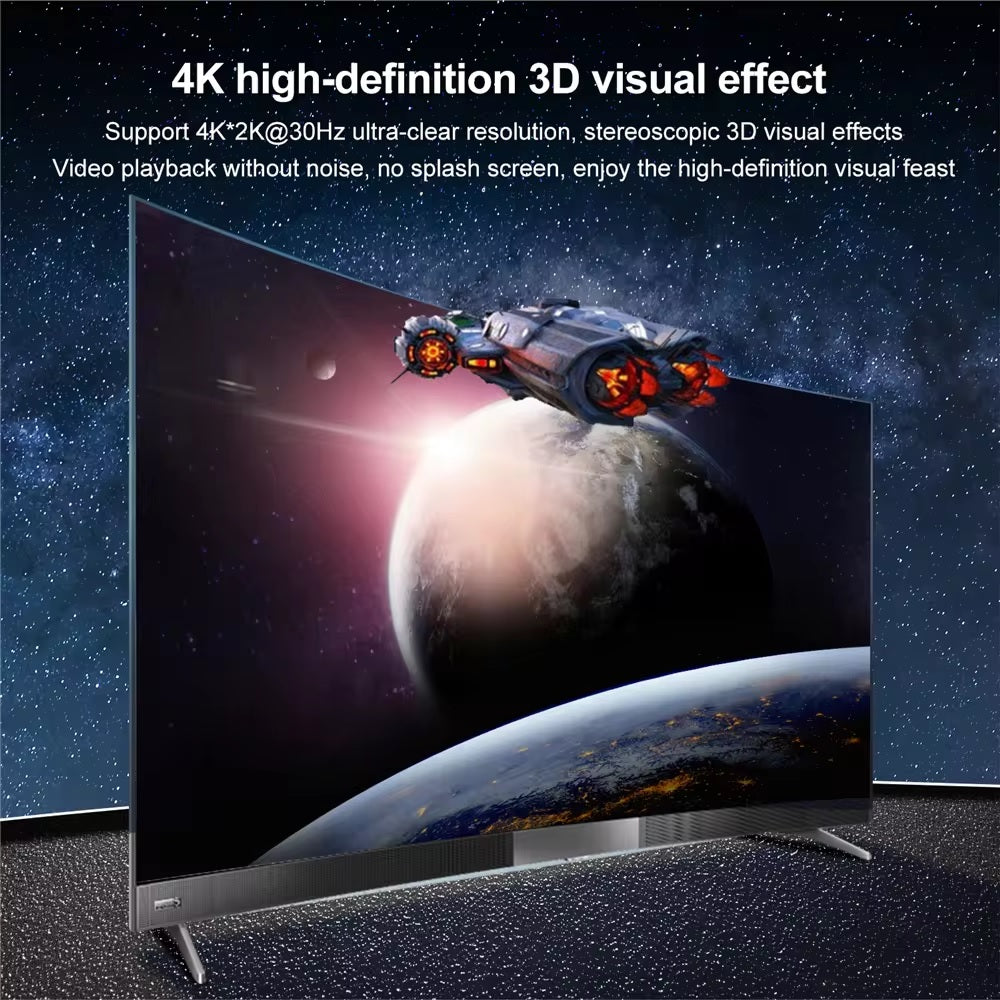 1-in-4-out HDMI Splitter Verteiler 4K 3D 4K@30Hz 1080p@60Hz Ultra HD Adapter