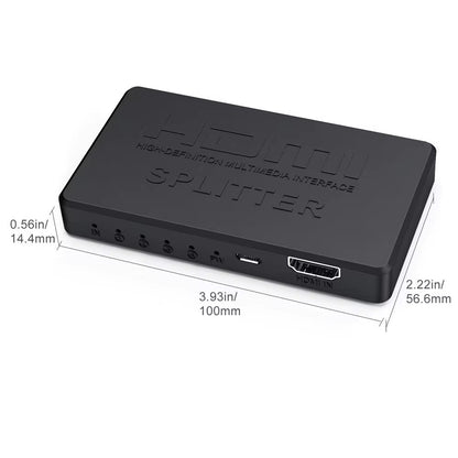 1-in-4-out HDMI Splitter Verteiler 4K 3D 4K@30Hz 1080p@60Hz Ultra HD Adapter