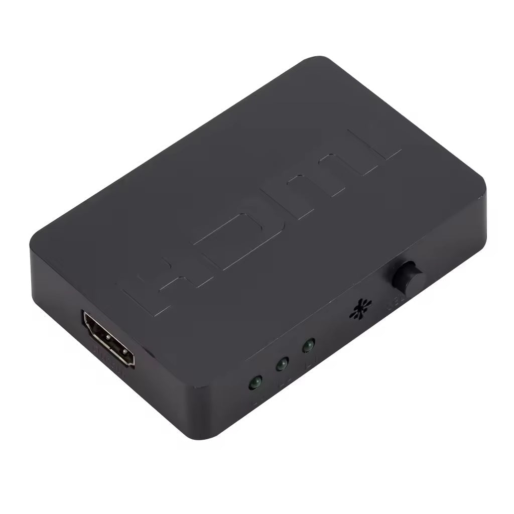3-in-1-out HDMI Switch Umschalter Fernbedienung Ultra HD 4K oder Full HD 1080p