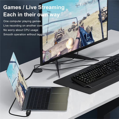 Video Capture Card HDMI USB 4K 1080p Live Video Streaming Game Recorder USB-C