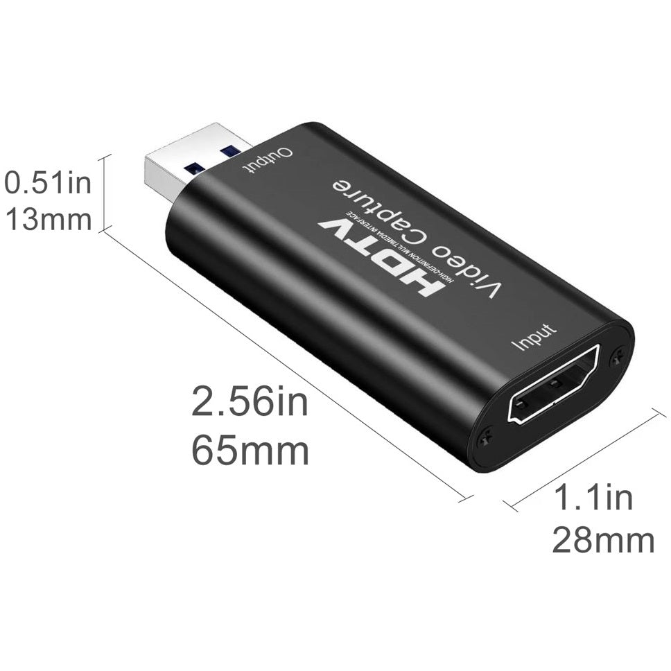 Video Capture Card HDMI USB 4K 1080p Live Video Streaming Game Recorder USB-C
