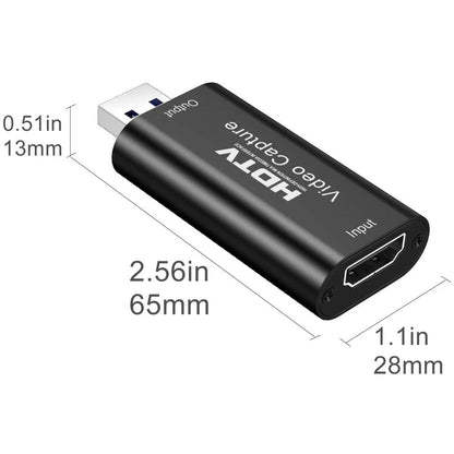 Video Capture Card HDMI USB 4K 1080p Live Video Streaming Game Recorder USB-C