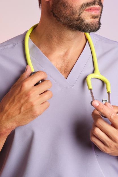 Medizinkleidung Active Scrub Kasack "Pete" – Violett für Pflege und Klinik Herren