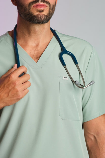 Medizinkleidung Active Kasack "Pete" – Grün für Pflege und Klinik Herren