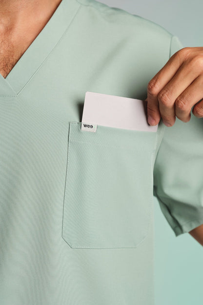 Medizinkleidung Active Kasack "Pete" – Grün für Pflege und Klinik Herren