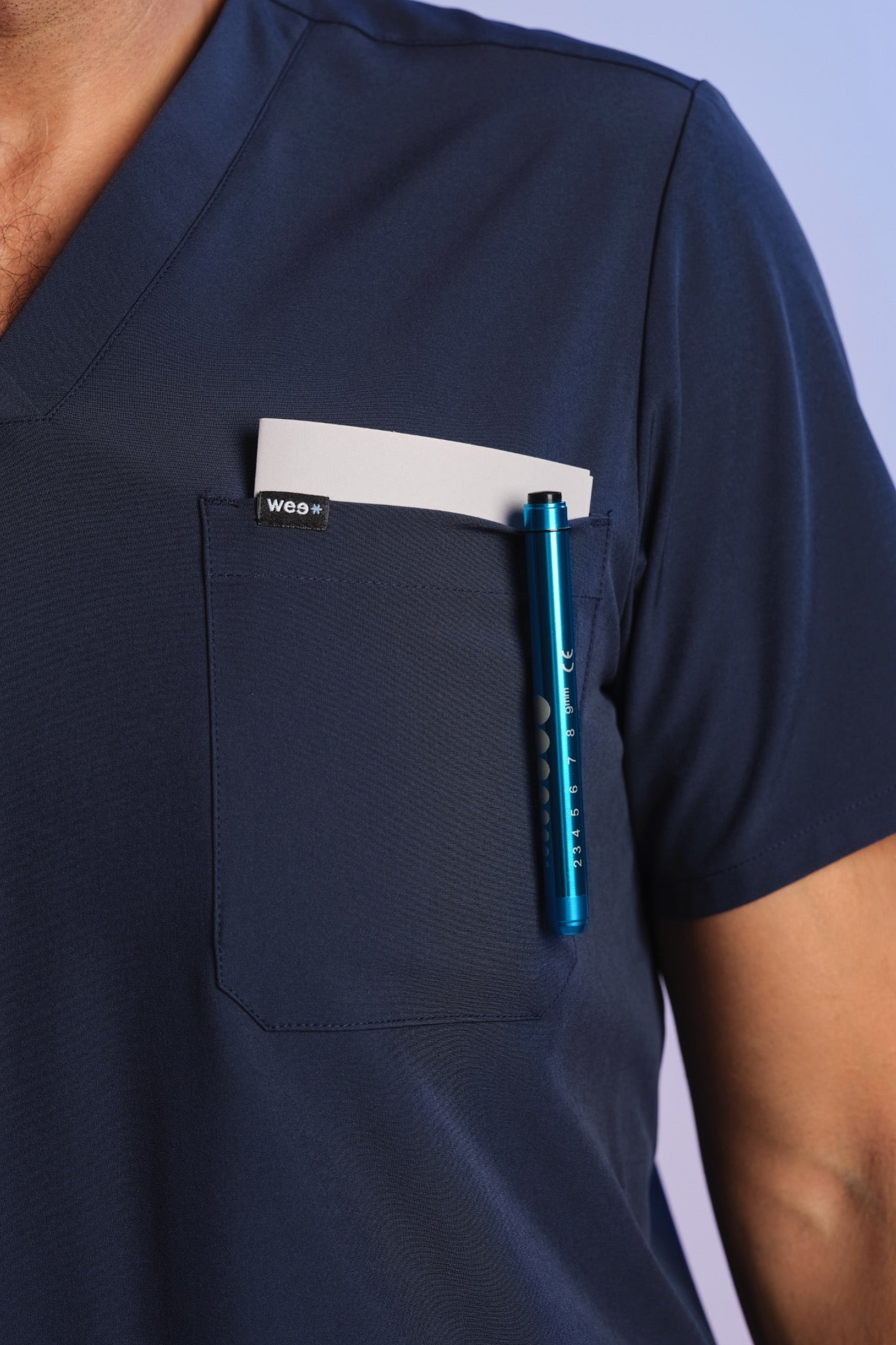 Medizinkleidung Active Kasack "Pete" – Blau für Pflege und Klinik Herren