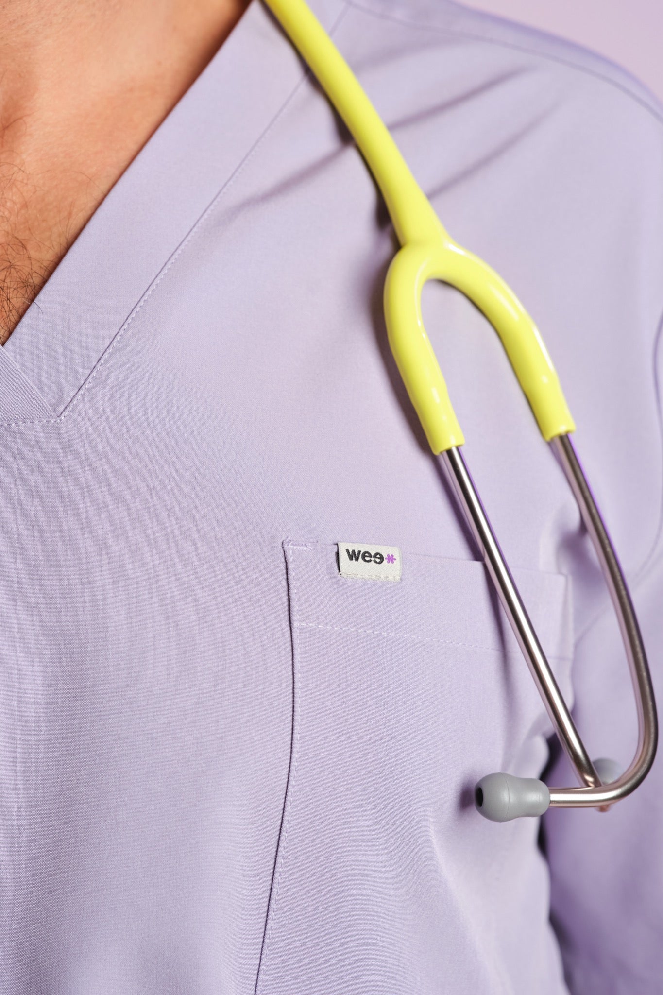 Medizinkleidung Active Scrub Kasack "Pete" – Violett für Pflege und Klinik Herren