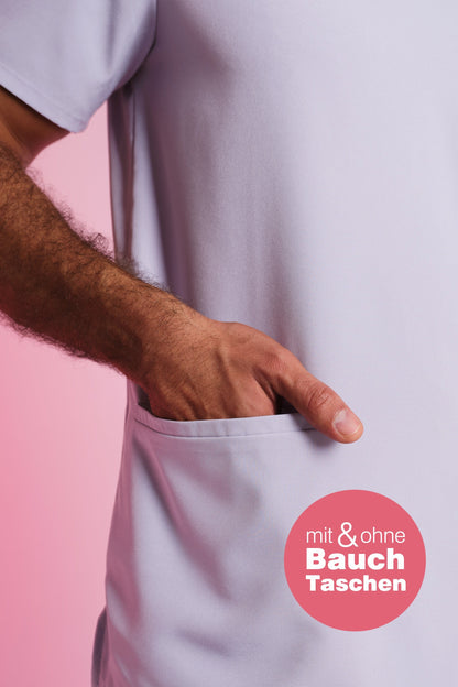 Medizinkleidung Active Scrub Kasack "Pete" – Violett für Pflege und Klinik Herren