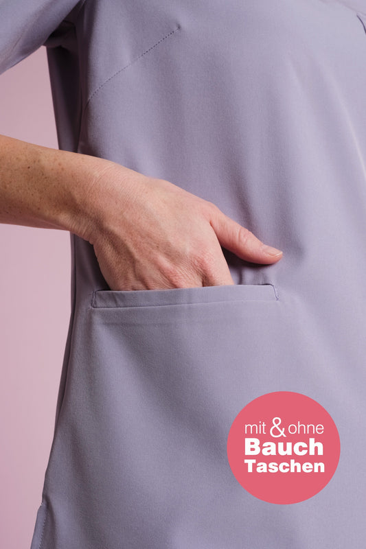 Medizinkleidung Active Scrub Kasack "Serena" – Violett für Pflege und Klinik Damen