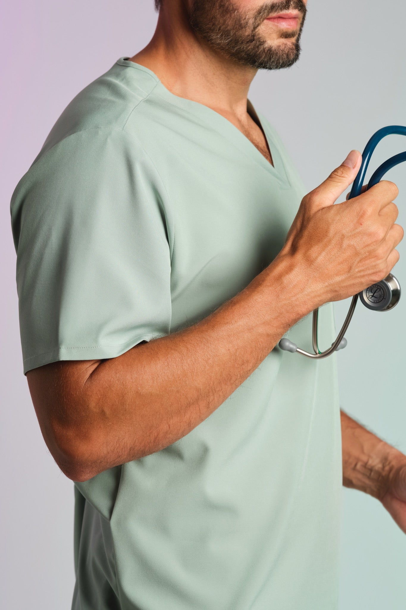 Medizinkleidung Active Kasack "Pete" – Grün für Pflege und Klinik Herren