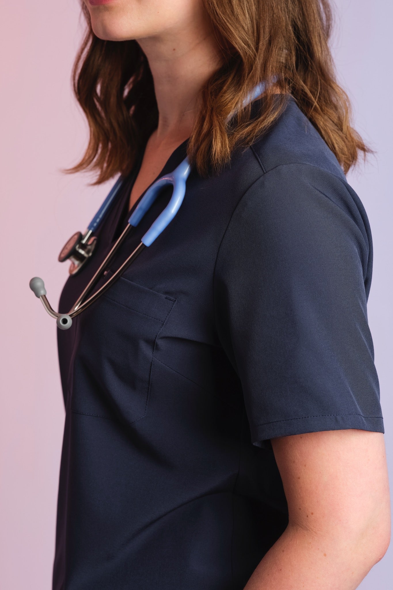 Medizinkleidung Active Scrub Kasack "Serena" – Blau für Pflege und Klinik Damen