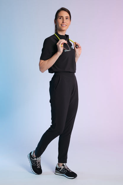 Medizinkleidung Active Hose "Tessa" – Schwarz für Pflege und Klinik Damen