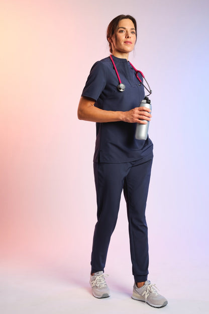 Medizinkleidung Active Hose "Tessa" – Blau für Pflege und Klinik Damen