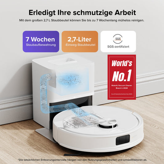 Roborock Q10 S5+ Saug- und Wischroboter mit Auto-Entleerungsstation