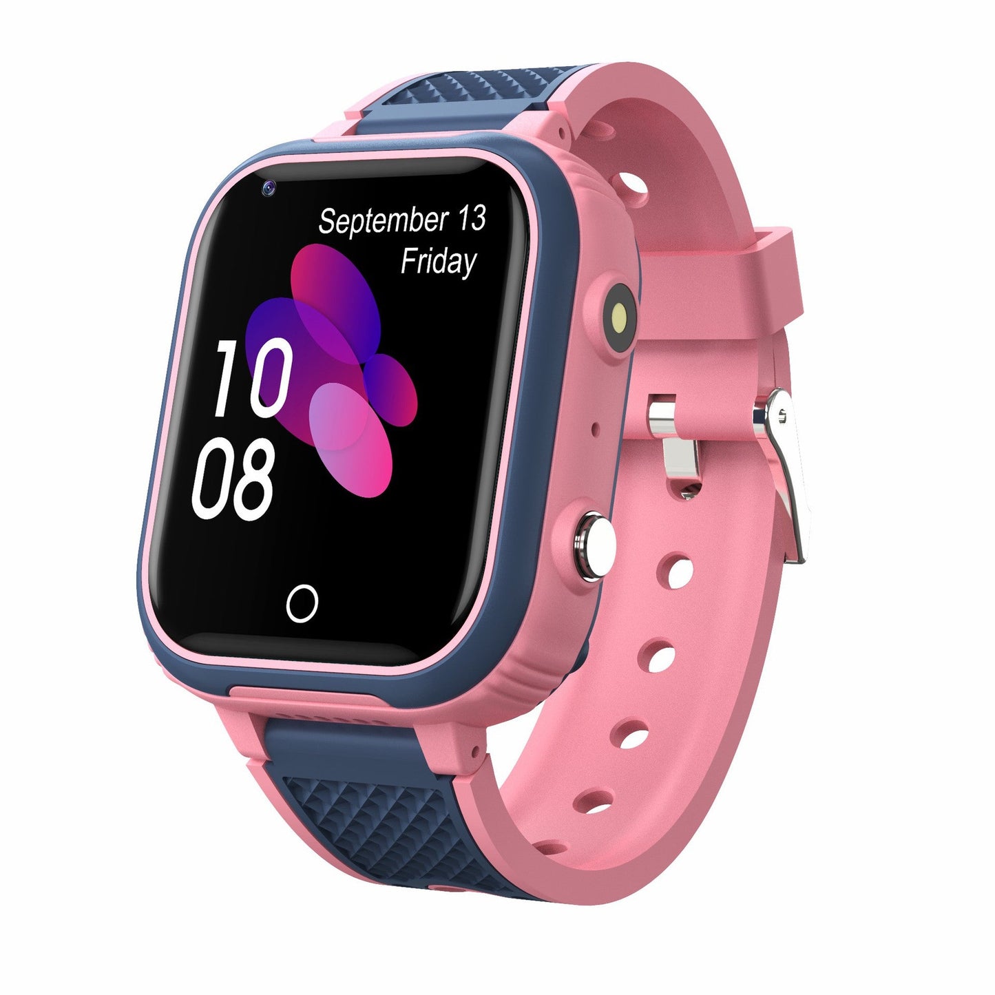 4G Kids Smartwatch GPS WIFI Video Call IP67 – SOS Uhr für Kinder mit Kamera, Tracker, Standort & Telefon – Blau/Rosa Farben