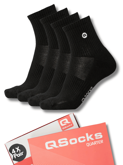 Quarter Mittelhohe Socken gepolstert 4x paar Damen und Herren