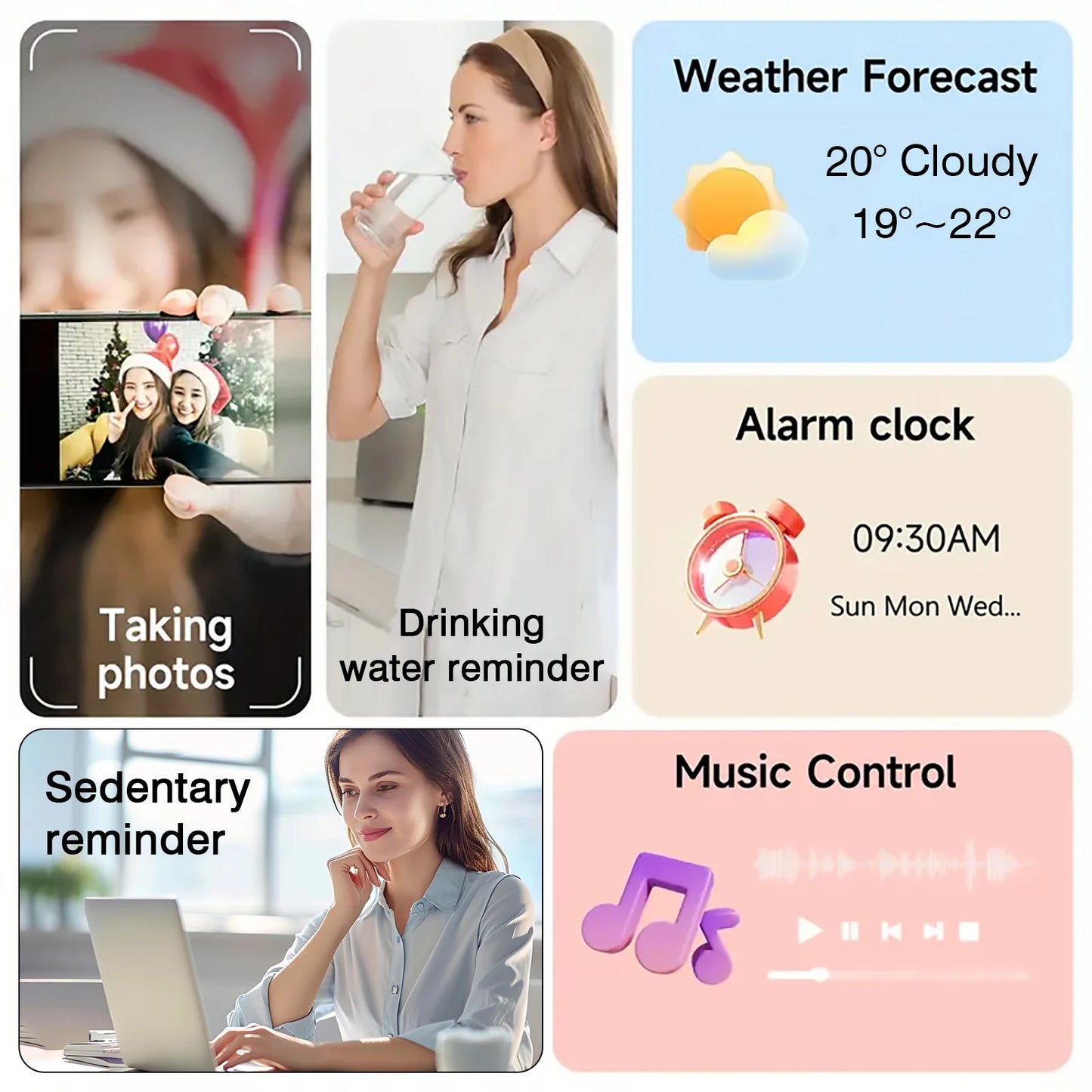 Sportliche Smartwatch mit kabelloser Anruferinnerung und multifunktionaler Sportuhr für Damen und Herren