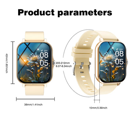 Sportliche Smartwatch mit kabelloser Anruferinnerung und multifunktionaler Sportuhr für Damen und Herren