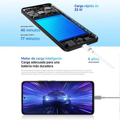 Xiaomi Redmi Note 14 4G NFC Helium G99-Ultra 6,67 Zoll AMOLED-Display , 108-MP-Kamera  5500-mAh-Akku