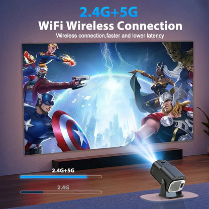 Mini 4K Projektor Android11 WIFI6 BT5.0 720P  1080P Videoprojektor HDMI