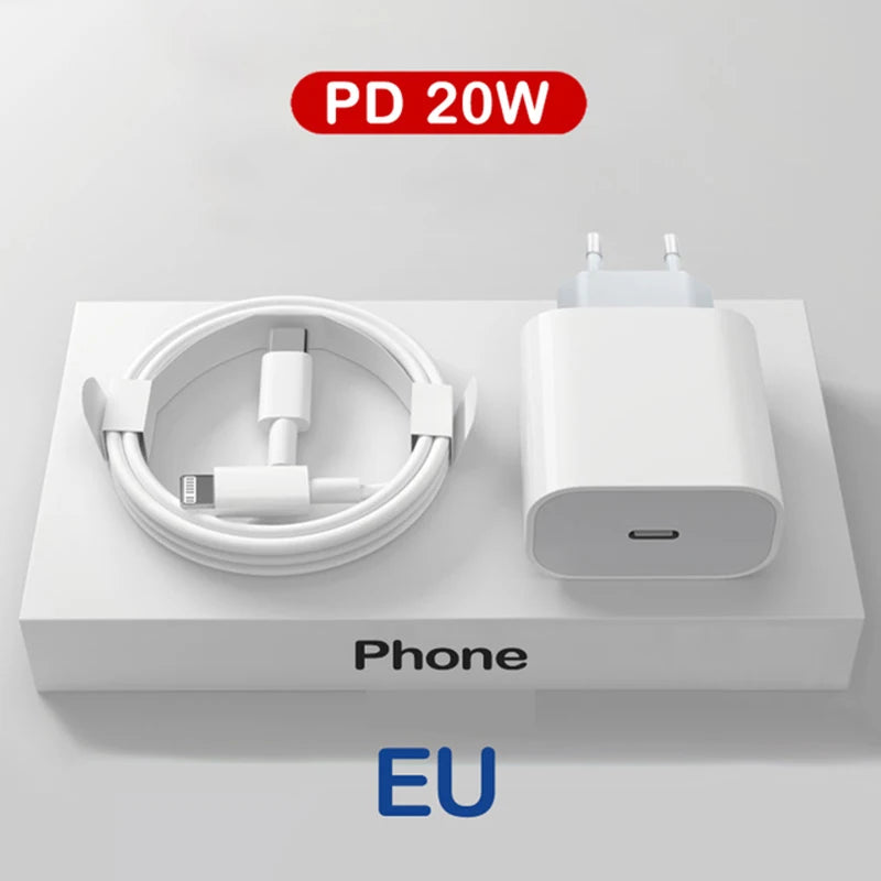 PD-Ladegerät 20W Schnelllade-USB-C-Ladegerät Typ-C-Handyladegerät Netzteil