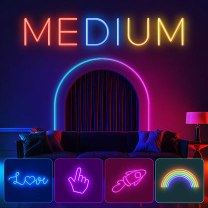 Flexible RGB-Neonstreifen mit App-/Fernbedienungssteuerung
