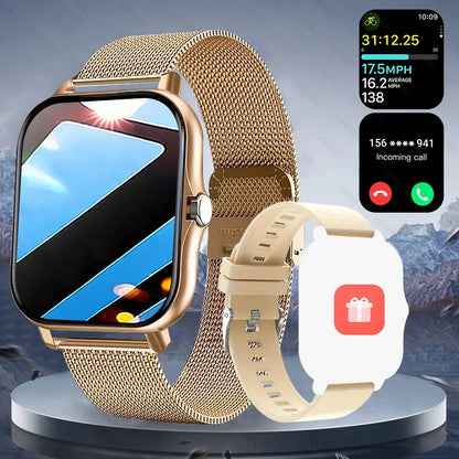 Sportliche Smartwatch mit kabelloser Anruferinnerung und multifunktionaler Sportuhr für Damen und Herren