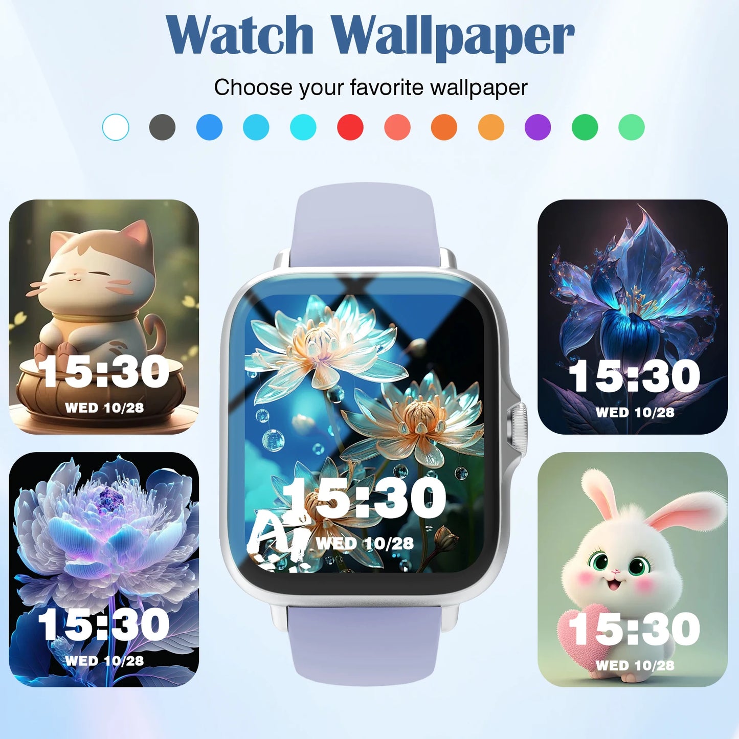 Smartwatch kompatibel mit Android und iPhone