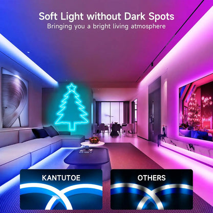 LED-Neon-Lichterkette mit App-/Fernbedienungssteuerung, 24 V, Musiksynchronisation, wasserdicht, flexibel, DIY-Design, RGB-Streifen