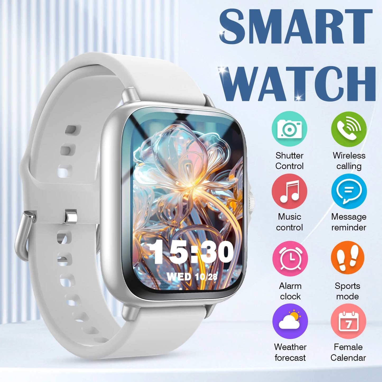 Smartwatch kompatibel mit Android und iPhone