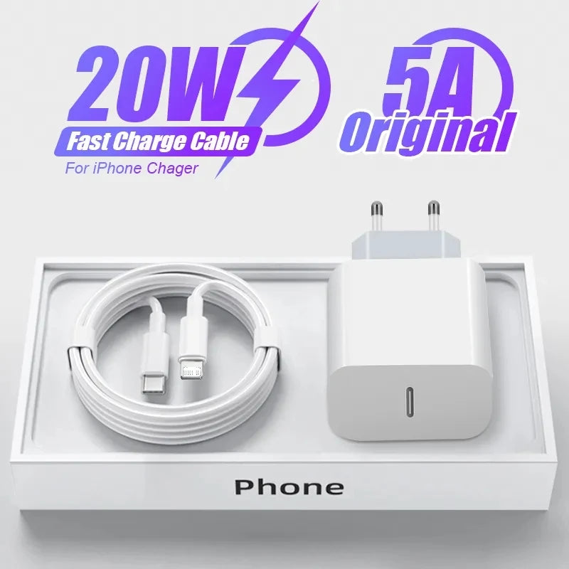 PD-Ladegerät 20W Schnelllade-USB-C-Ladegerät Typ-C-Handyladegerät Netzteil