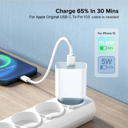 PD-Ladegerät 20W Schnelllade-USB-C-Ladegerät Typ-C-Handyladegerät Netzteil