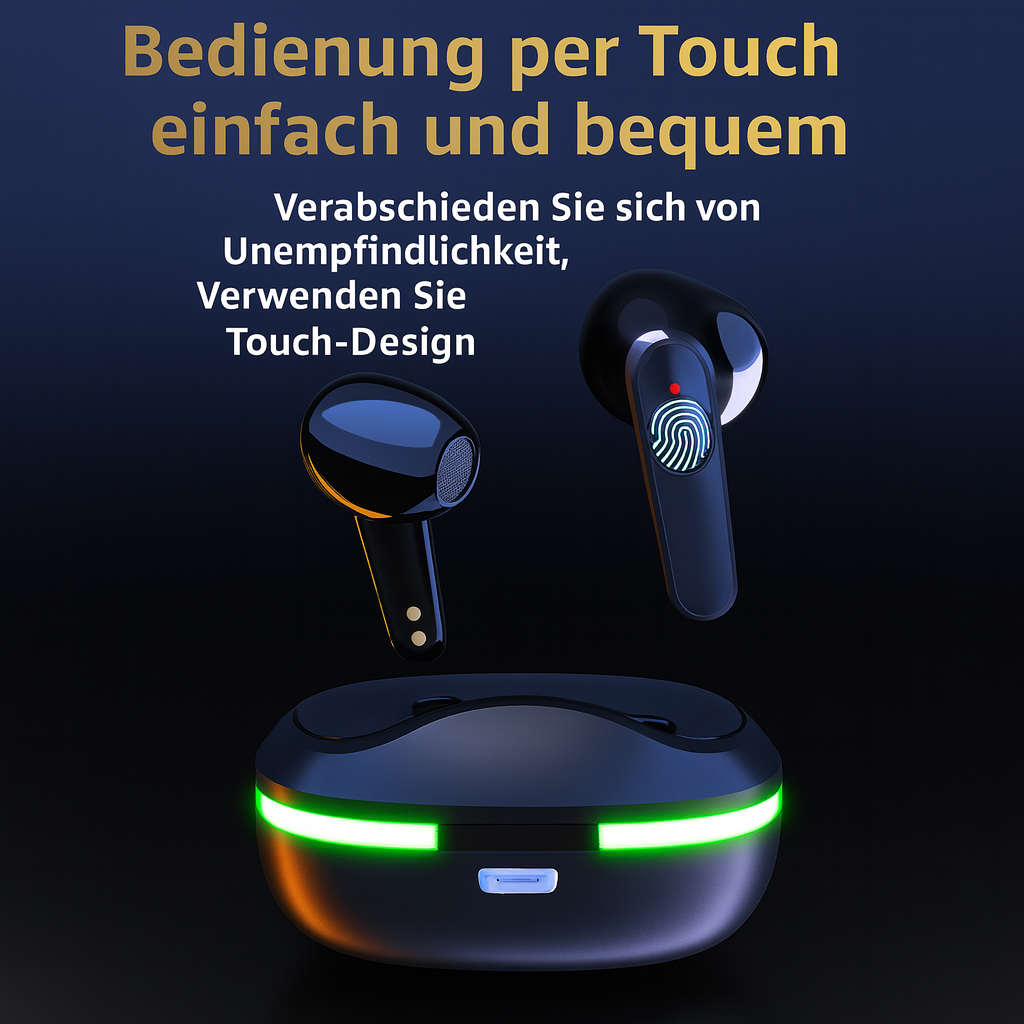 TWSBluetooth 5.0 In-Ear Kopfhörer – kabellose Earbuds mit Touch-Bedienung