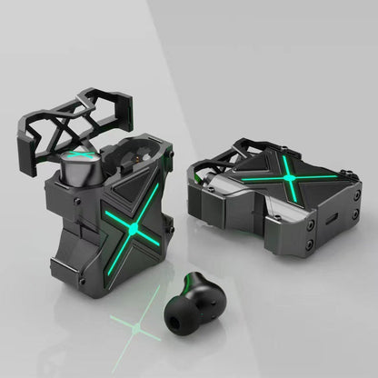 ELEX-MECH-ONE Gaming Wireless Earbuds – Bluetooth 5.3, Low Latency, ENC Noise Cancelling, LED-Ladecase