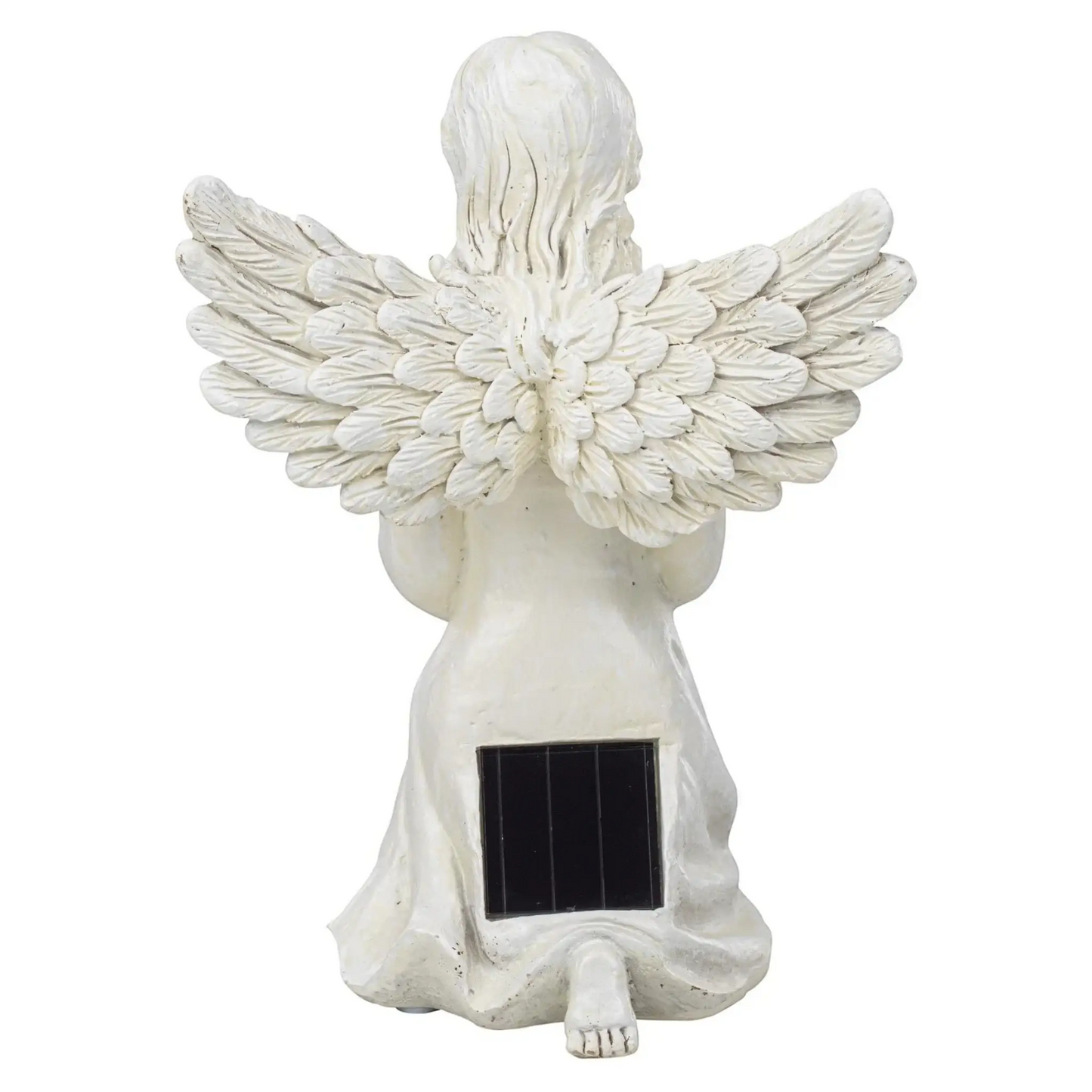 Engel Figur Gartendeko Solar Gartenfiguren Außen LED 22x16 Schutzengel Grab