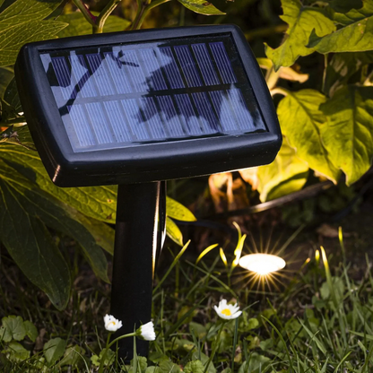 Solarlampen Solarleuchten Gartenbeleuchtung Pflanzstrahler Balkon Kübel Garten 10x LED