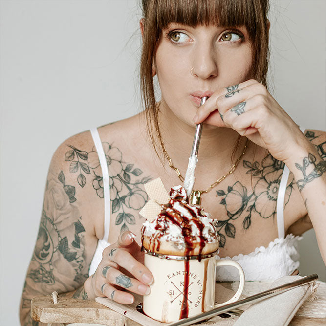 Edelstahl Strohhalme