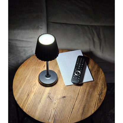 Tischleuchte Lampe Leuchte LED weiß schwarz Batterie Leselampe Nachttischlampe